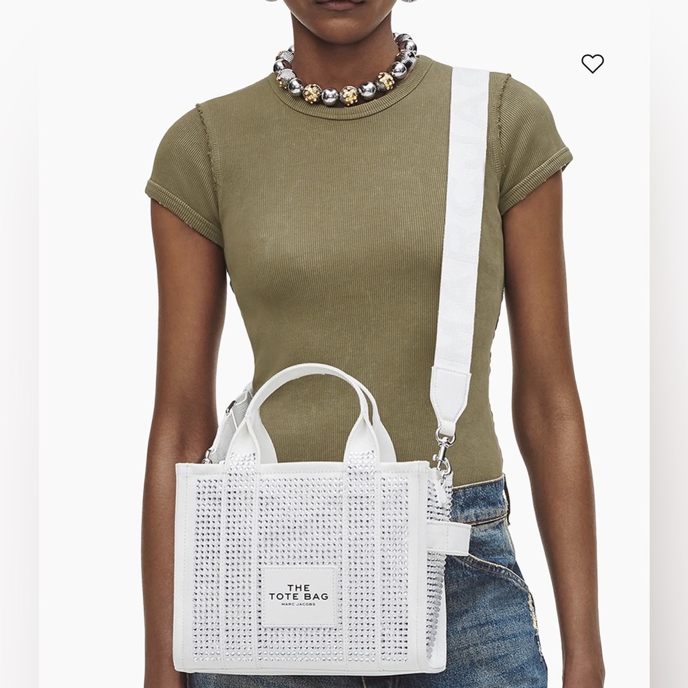New Marc Jacobs White crystal small Tote Bag - Picture 9 of 9